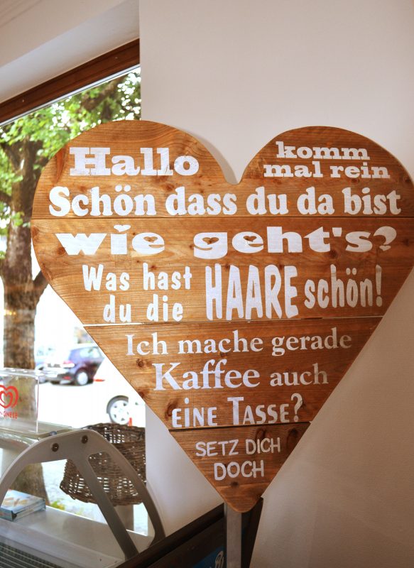 Cafe Love Holzschild